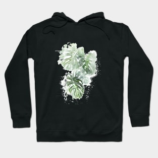 Monstera Plant - Abstract Tropical Art Hoodie